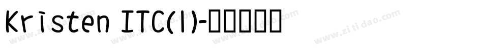Kristen ITC(1)字体转换